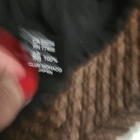 CLUB MONACO | Corduroy bucket hat brown sz S/M - Picture 5 of 6